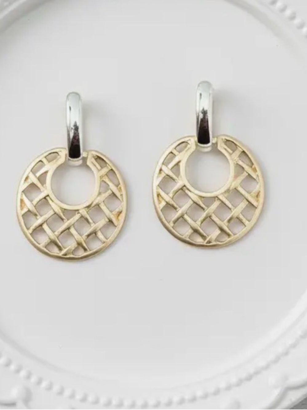 Artisan Lattice Earrings (5521)